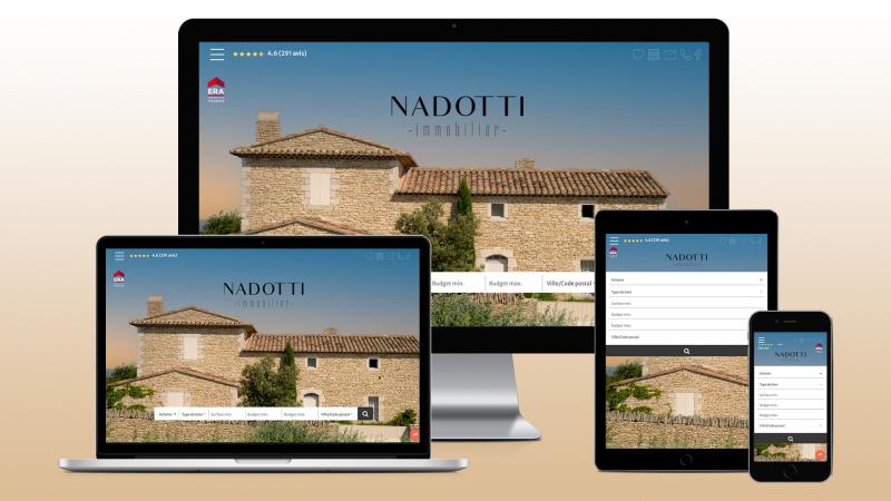 creation du site web de nadotti immobilier