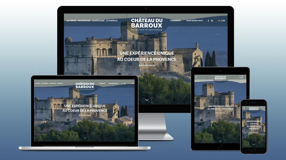 creation du site web chateau du barroux