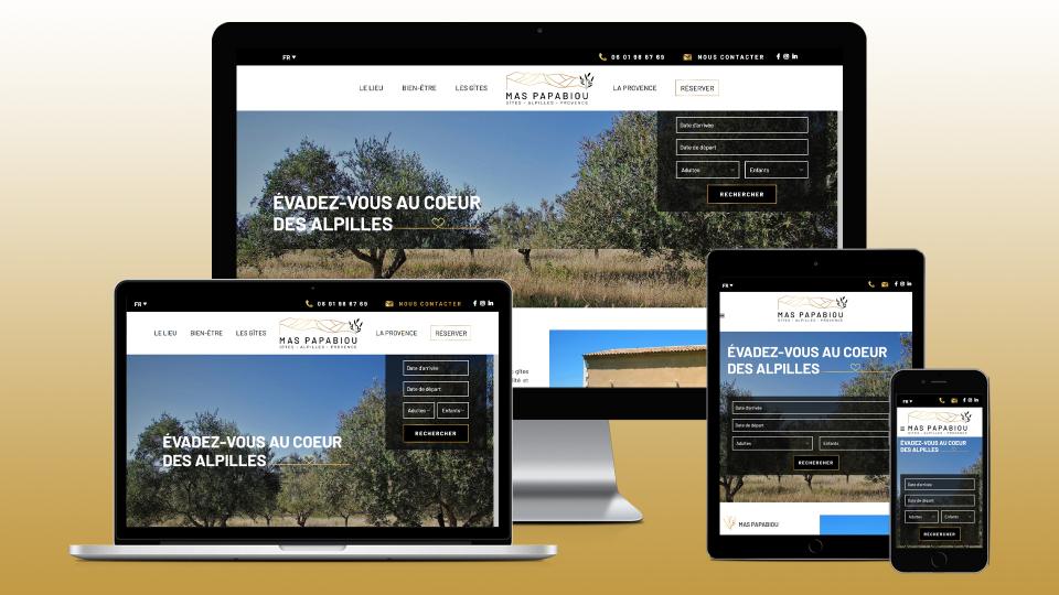 creation site internet gite alpilles provence