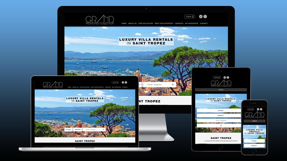 creation site internet location villa luxe saint tropez