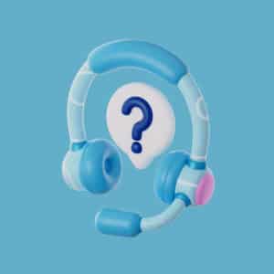 Un casque de service client sur un bureau, symbolisant le support technique et la prise de contact de l'agence web Azuracom Avignon.